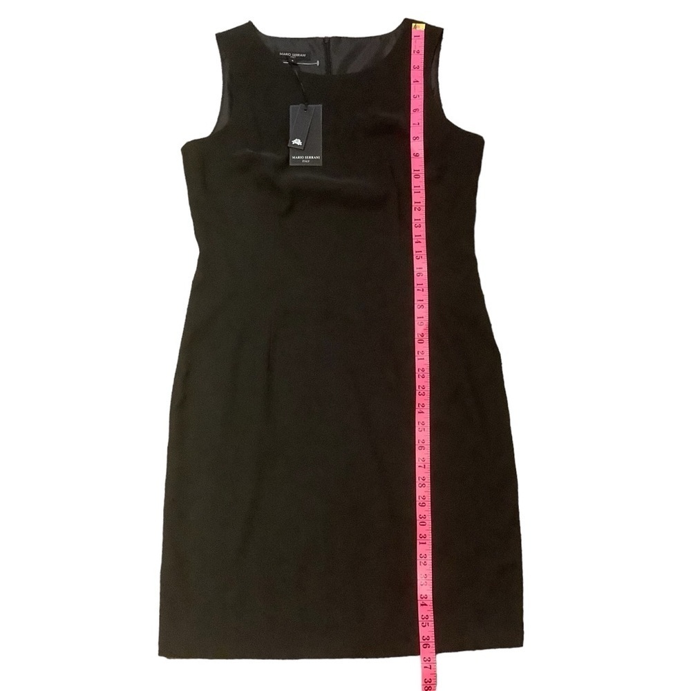 MARIO SERRANI CLASSIC MIDI SLEEVELESS BLACK DRESS/ NWT/ Size 8 - Picture 7 of 9